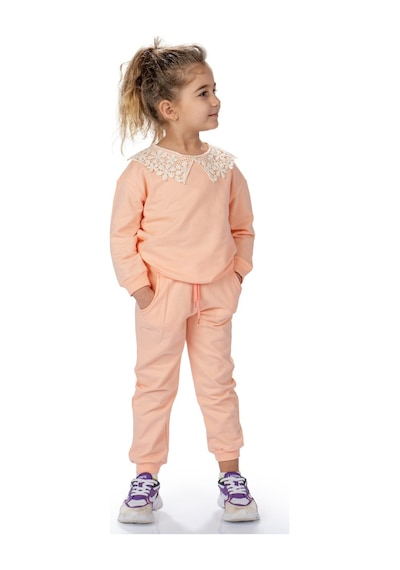Dantel Yaka İkiiplik Kız Eşofman Takım Mnk0574 001
