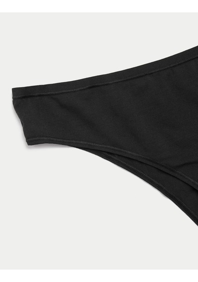 Marks & Spencer 5'li Dikişsiz Brazilian Külot Seti T61003498B Siyah