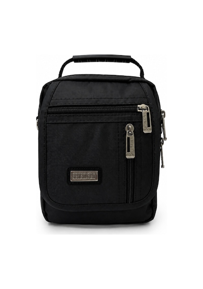 Seventeen Unisex Çok Bölmeli Fermuarlı Günlük Organizer Bel, El Ve Omuz Çantası Siyah