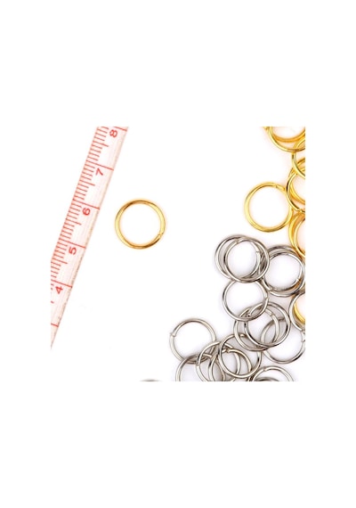 Kristal Octagon Ve Toptaş Avize Taşı Metal Halkası 50 Adet /Paket