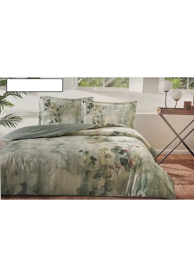 Özdilek Yeşil Nature Drip Ranforce Çift Kişilik Nevresim Takımı Çok Renkli