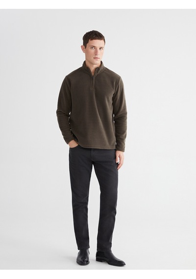 Lcwaıkıkı Classic Yeşil Dik Yaka Polar Erkek Sweatshirt