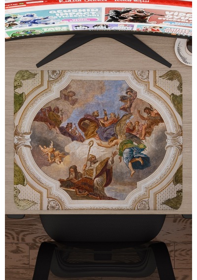 Ortaçağ Sanat Kaymaz Dikişli Kauçuk Oyuncu Mousepad V5 - 48x40 Xl Gaming Mouse Pad Fare Altlığı