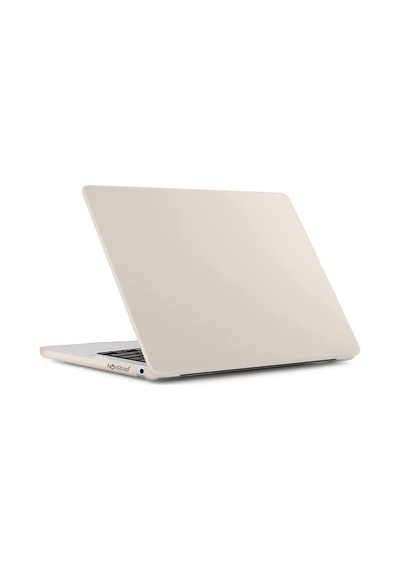 NovStrap Apple Uyumlu MacBook Pro M1 M2 13" A2289 A2251 A1706 A1708 A1989 A2159 A2338 Kılıf Cream Kapak