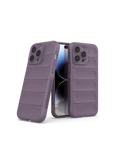 Apple iPhone Uyumlu   13 Pro Max Kılıf Optimum Silikon - Mor