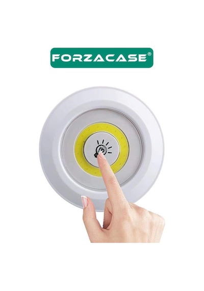 Uzaktan Kumandalı 3lü Spot Led Lamba Pilli Dolap Işığı Fc086