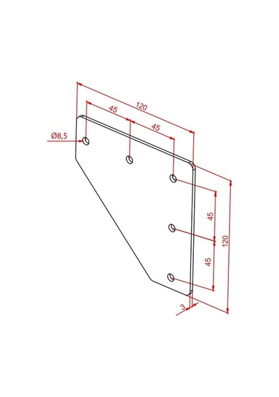 Doğuş Kalıp 45x45 İki Yönlü Bağlantı Sacı Diğer