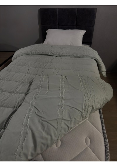 Clasy Saten %100 Pamuk Saten Tek Kişilik Yorgan Avola V2 Adaçayı