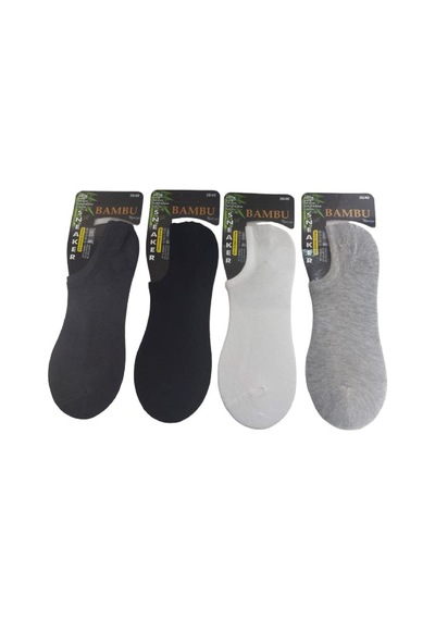 Paktaş 4'LÜ BAMBU SNEAKER KADIN ÇORABI - KARIŞIK