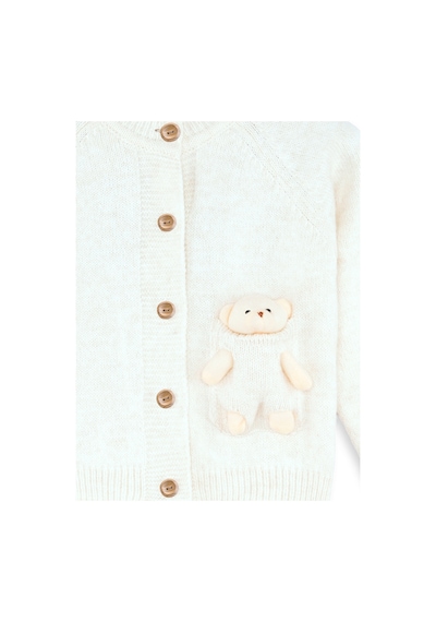 Denokids Oyuncaklı Kız Çocuk Triko Hırka Çok Renkli