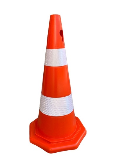 73cm PVC TRAFİK KONİSİ - ÇİFT REFLEKTİFLİ