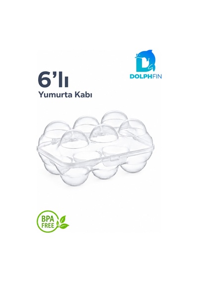6 Lı Yumurta Kabı 14x11x7 Cm Kapaklı Şeffaf Buzdolabı Yumurta Saklama Kutusu Bpa İçermez