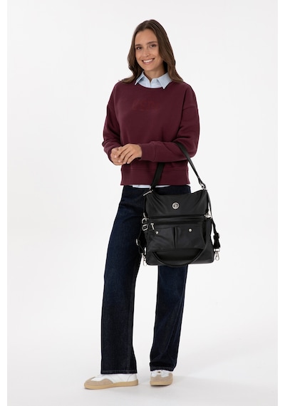 U.S. Polo Assn. Kadın Siyah Yumuşak Sırt Ve Kol Çantası 50317804-VR046