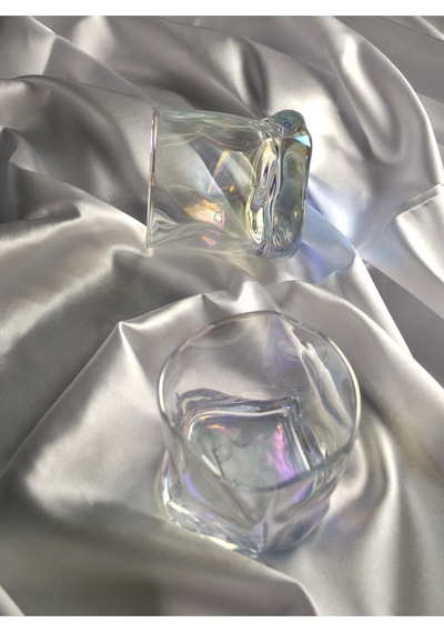 Hologramlı Viski Kokteyl Bardağı Kadehi Pinterest Meşrubat Bardak- 2'li 280 Ml Çok Renkli