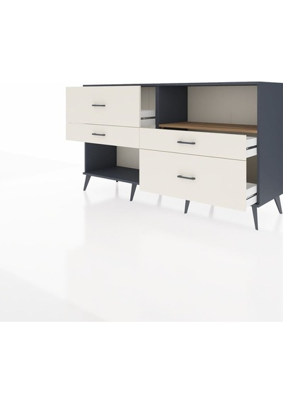 Hyperion Konsol Tek Raflı 4 Çekmeceli 176x44x99 Antrasit-çam/ayt Antrasit-çam/aytaşı Hyperion Konsol Tek Raflı 4 Çekmeceli 176x44x99 Antrasit-çam/ayt Antrasit-çam/aytaşı