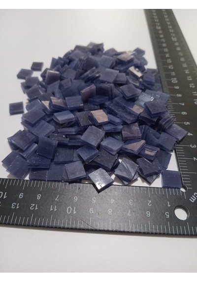 Mor Kare Vitray Cam Mozaik Taşı - Sanatsal Mozaik İçin Yaklaşık 10 X 10 Mm