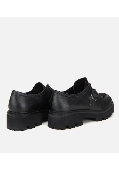 Hotiç Kadın Deri Siyah Toka Detaylı Günlük Loafer 01ayh318360a100 01ayh318360a100 Siyah