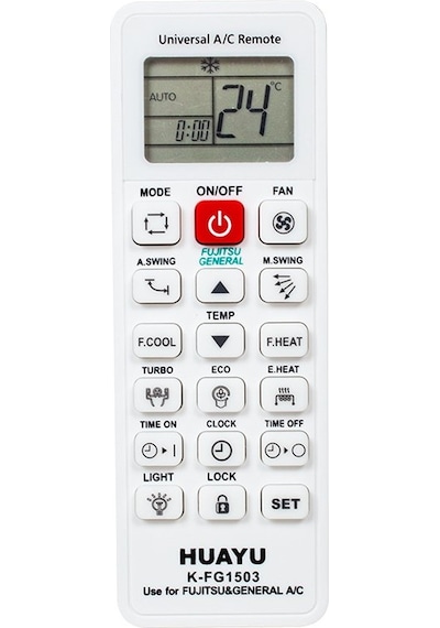 Fujitsu Uyumlu -General Universal Klima Kumandası Huayu K-Fg1503