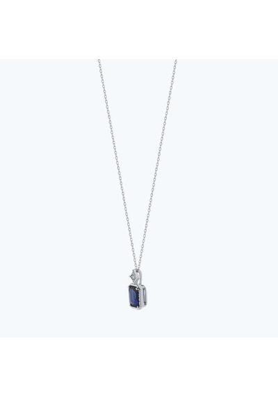 Altınbaş Pırlanta Safir Baget Kolye Klb190s-14k