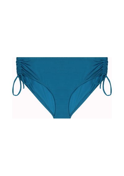 İpli Yan Bağcıklı Bikini Altı Düz Kesim Mavi
