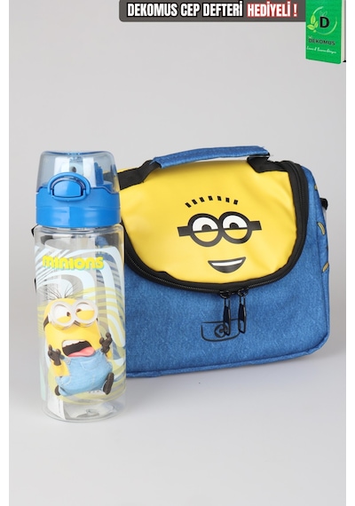 X Dekomus Lisanslı Minions Banana Mood Collection Termoslu Beslenme Çantası Ve 500 Ml Matara Seti Altın