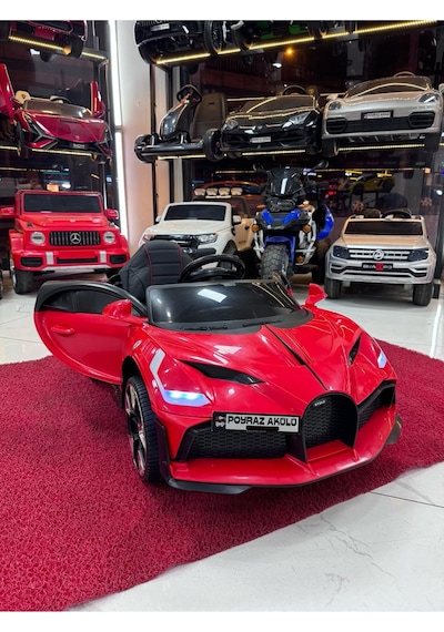 Poyraz Akülü Güçlü Motorlu 12v Akülü Araba Özel Plaka Kırmızı
