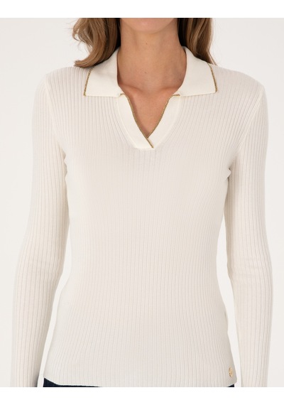 Pierre Cardin Kadın Ekru Kazak /triko 50310954-vr019 Ekru