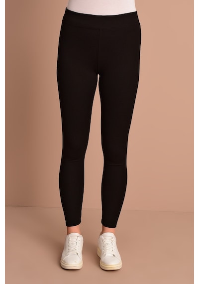 For Big Trend Kadın Siyah Yüksek Bel Çelik Örme Basıc Siyah Tayt Bt20Yb291002Siyah 2Xl Siyah