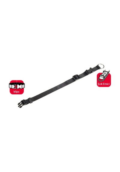 Karlıe Boyun Tasma 45-65cm Siyah Çok Renkli