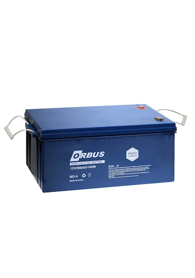 Orbus 12V 200 Amper Derin Döngü Karbon Jel Akü
