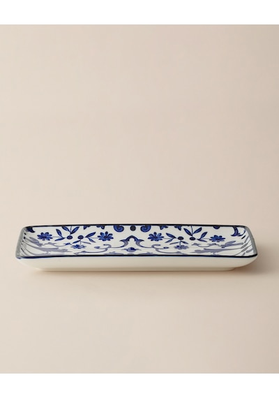 Madame Coco Reve Bleu Ellis Dikdörtgen Tabak - 22 Cm - Mavi/beyaz 8684427225424 Çok Renkli