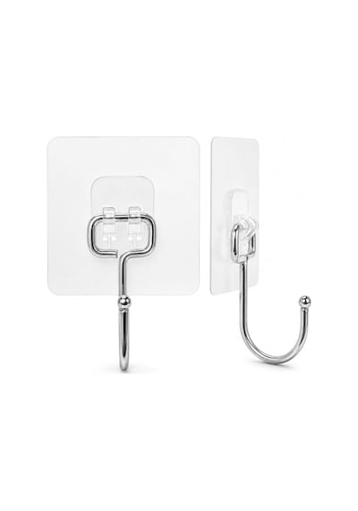 Yapışkanlı Askılık Krom Kaplama, Delmeden Montajlı Banyo Ve Mutfak Askısı, Şeffaf Yapışkan Tabanlı Metal Ask Diğer
