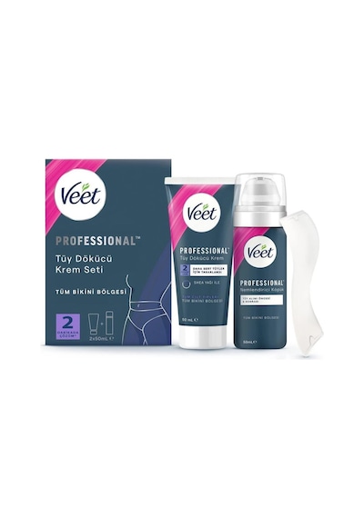 Veet Professional Bikini Bölgesi Tüy Dökücü Krem Seti 2 x 50 ML