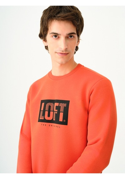Erkek Sweat S-shırt Lf2038245 Turuncu