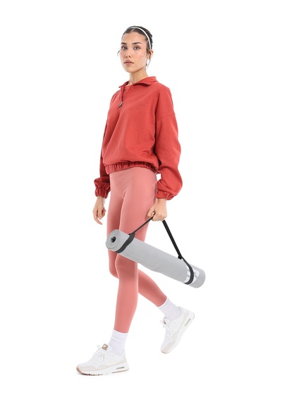 Sportive Burgos Kadın Turuncu Günlük Stil Sweatshirt 24kk012-krmt Kahverengi