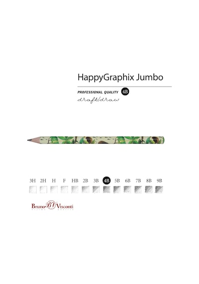 Bruno Visconti "happy Graphix" Jumbo Kurşun Kalem 4b 3.5 MM Baobab Ağacı