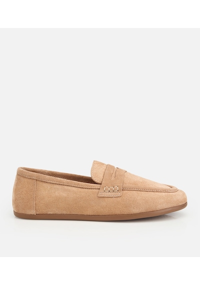 Hotiç Kadın Süet Deri Pudra Yumuşak Dokulu Klasik Loafer 01ayh322270a700 01ayh322270a700 Bej