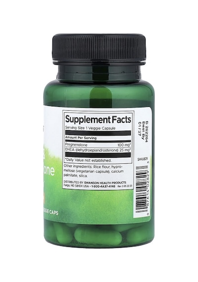 Swanson Vitamins, Dhea & Pregnenolone, 60 Veggie Caps