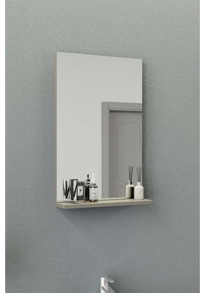 Biani Fix Arya Slım 50 Cm Banyo Dolabı,Seramik Lavabolu, Aynalı,Lavabo Dahil,Mdf,Latte Biani Fix Arya Slım 50 Cm Banyo Dolabı,Seramik Lavabolu, Aynalı,Lavabo Dahil,Mdf,Latte