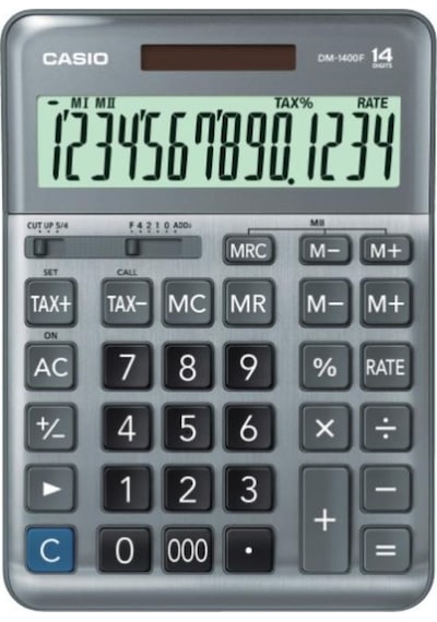 Casio DM-1400F Masaüstü 14 Hane Hesap Makinesi