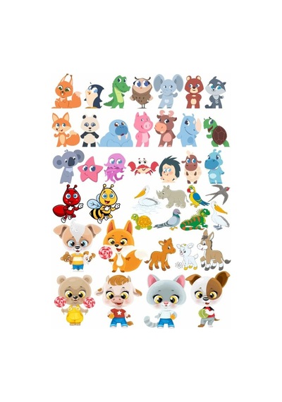 Sevimli Hayvanlar Sticker Set 2