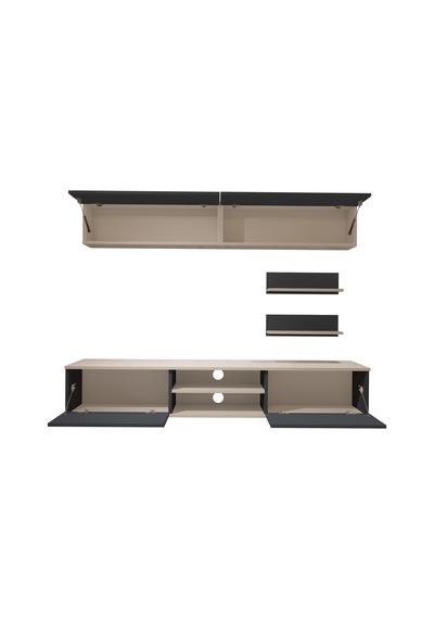 Decoraktiv Eko 5 Mdf Dvd Tv Ünitesi Tv Sehpası Beyaz - Antrasit
