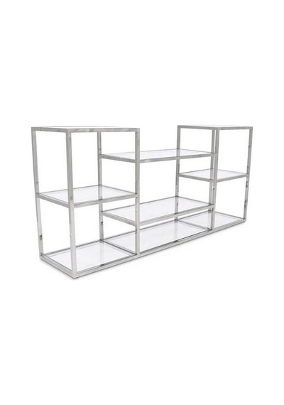 Janet Paslanmaz Metal Dresuar Gümüş