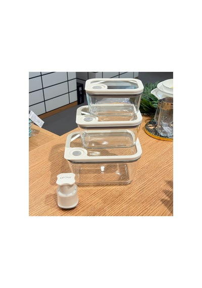 Novelty Vakumlu 4 Parça Cam Saklama Kabı Seti Renkli - 829865254 Renkli - 829865254 Renkli