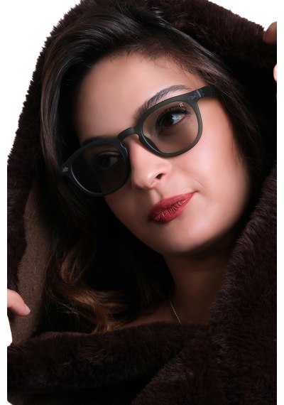Görüşbaz Pilook Unisex Güneş Gözlüğü Uv400 Koruma Kare Model Gülen Gözler Serisi Yeşil