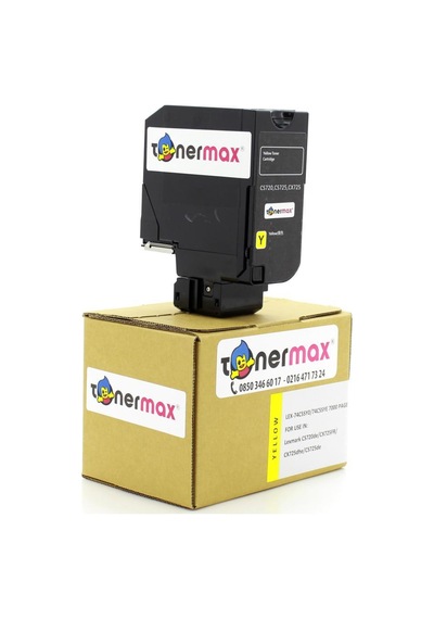 Tonerturk Lexmark Cs720-74C5Sy0 Sarı Uyumlu Toner Yüksek Kapasiteli