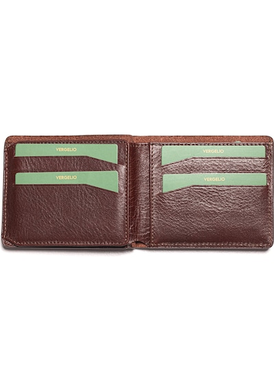 Coffee Braun Cüzdan & Kartlık Erkek 1701 Vergelio Purse Matte Crystal Wallet Card Holder Coffee Braun