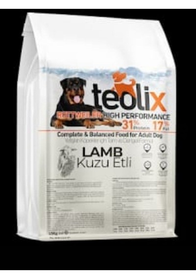 Teolix Kuzu Etli Köpek Maması 15 Kg %31 Protein %17 Yağ İri Irklar İçin Enerji Maması