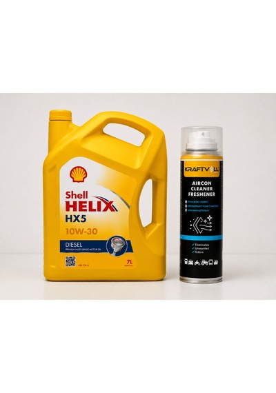 Shell Helix Hx5 Dizel 10w-30 7 Litre + Klima Bombası 200 ML