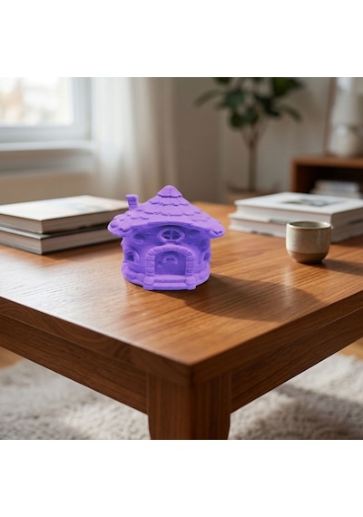 Tahtakale Toptancı Silikon 3d Orta Boy Cüce Evi Kalıbı Şirin Ev Modeli Mum Ve Taş Tozu Kalıbı